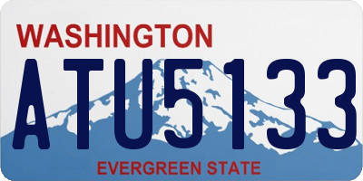 WA license plate ATU5133