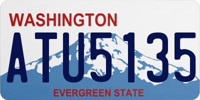WA license plate ATU5135