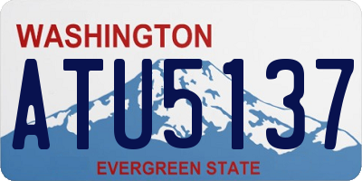 WA license plate ATU5137