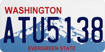 WA license plate ATU5138