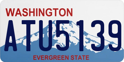 WA license plate ATU5139
