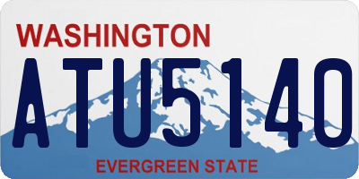 WA license plate ATU5140