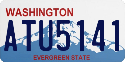 WA license plate ATU5141