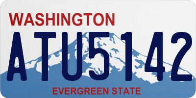 WA license plate ATU5142