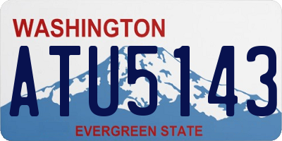 WA license plate ATU5143