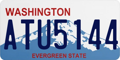 WA license plate ATU5144