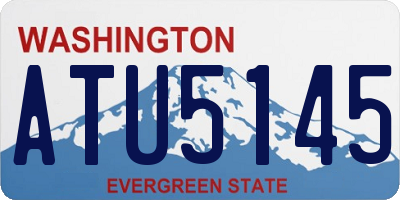 WA license plate ATU5145