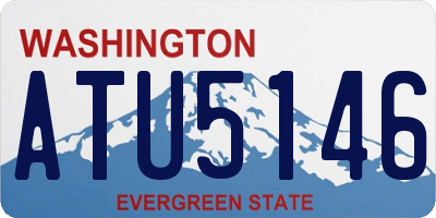 WA license plate ATU5146