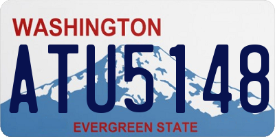 WA license plate ATU5148