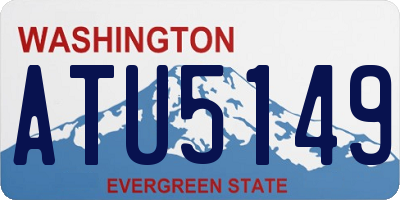 WA license plate ATU5149