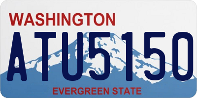 WA license plate ATU5150