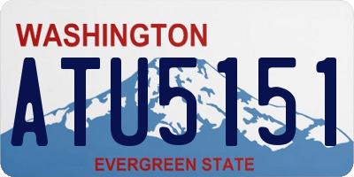 WA license plate ATU5151