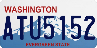 WA license plate ATU5152