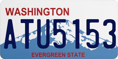 WA license plate ATU5153