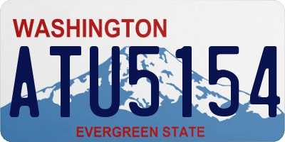 WA license plate ATU5154