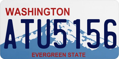 WA license plate ATU5156