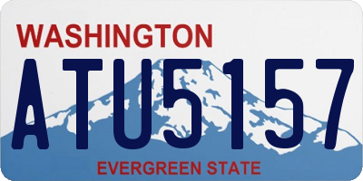 WA license plate ATU5157