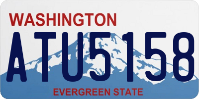 WA license plate ATU5158