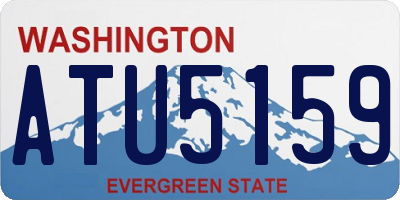 WA license plate ATU5159