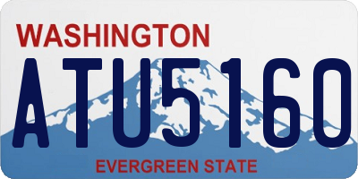 WA license plate ATU5160