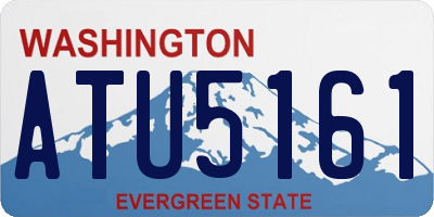WA license plate ATU5161