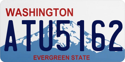 WA license plate ATU5162