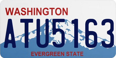 WA license plate ATU5163