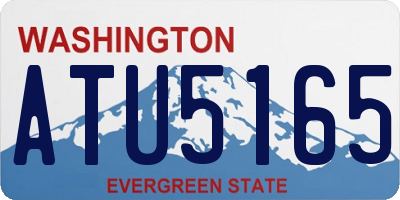 WA license plate ATU5165