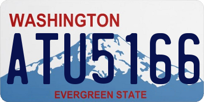 WA license plate ATU5166