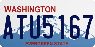 WA license plate ATU5167