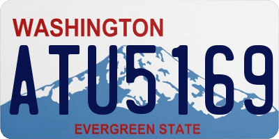 WA license plate ATU5169
