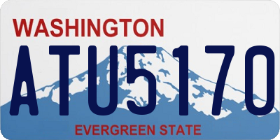 WA license plate ATU5170
