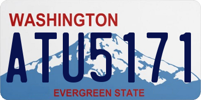 WA license plate ATU5171