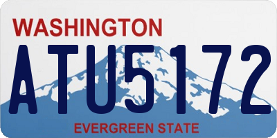 WA license plate ATU5172