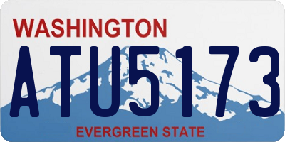 WA license plate ATU5173