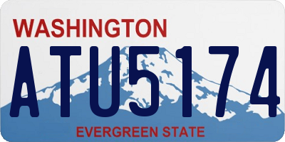 WA license plate ATU5174