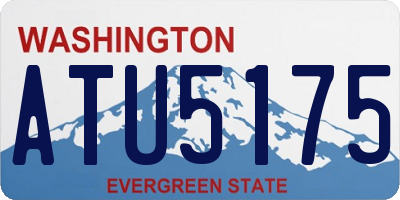 WA license plate ATU5175