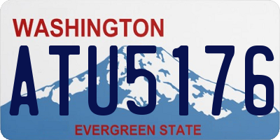 WA license plate ATU5176