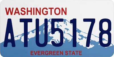 WA license plate ATU5178