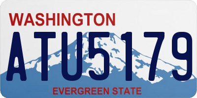 WA license plate ATU5179