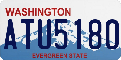 WA license plate ATU5180