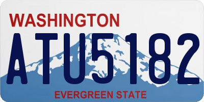 WA license plate ATU5182