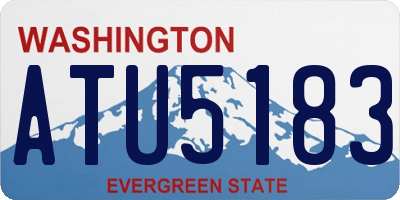 WA license plate ATU5183