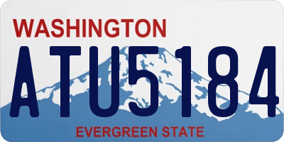 WA license plate ATU5184