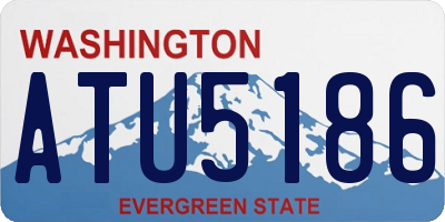 WA license plate ATU5186