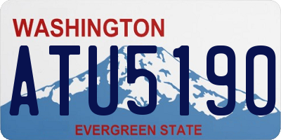 WA license plate ATU5190