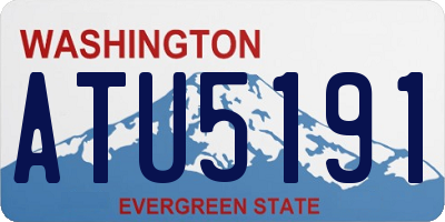 WA license plate ATU5191