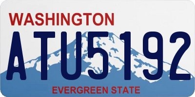 WA license plate ATU5192