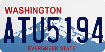 WA license plate ATU5194