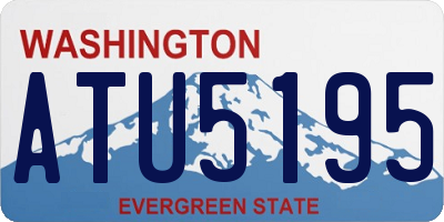 WA license plate ATU5195